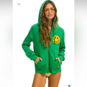 Aviator Nation Smiley 2 Hoodie Kelly Green (sold out online)